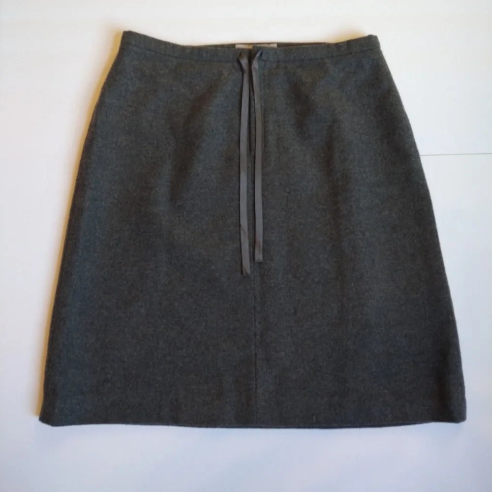 Minimalist Classy Preppy J. Crew skirt Wool front quarter zip Sz s - Picture 6 of 6